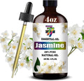 Jasmine Essential Oil - GV77ZF Jasmine Oils for Diffusers, Humidifiers, DIY Candles, Soap, Cleaning, Home, Office, Yoga, Massage, Gifts - 4 fl oz (120 ml)