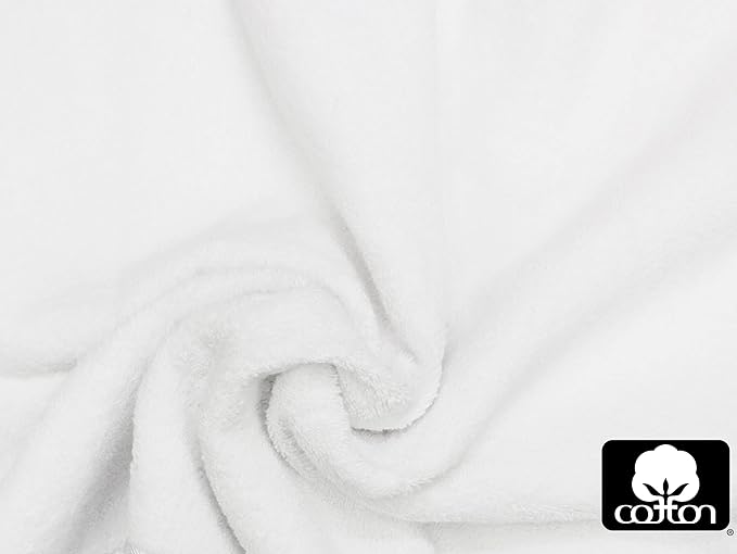 Cotton Craft Ultra Soft 6 Pack Hand Towels 16x28 White Weighs 6 Ounces Each - 100% Pure Ringspun Cotton - Luxurious Rayon Trim - Ideal for Everyday use - Easy Care Machine wash
