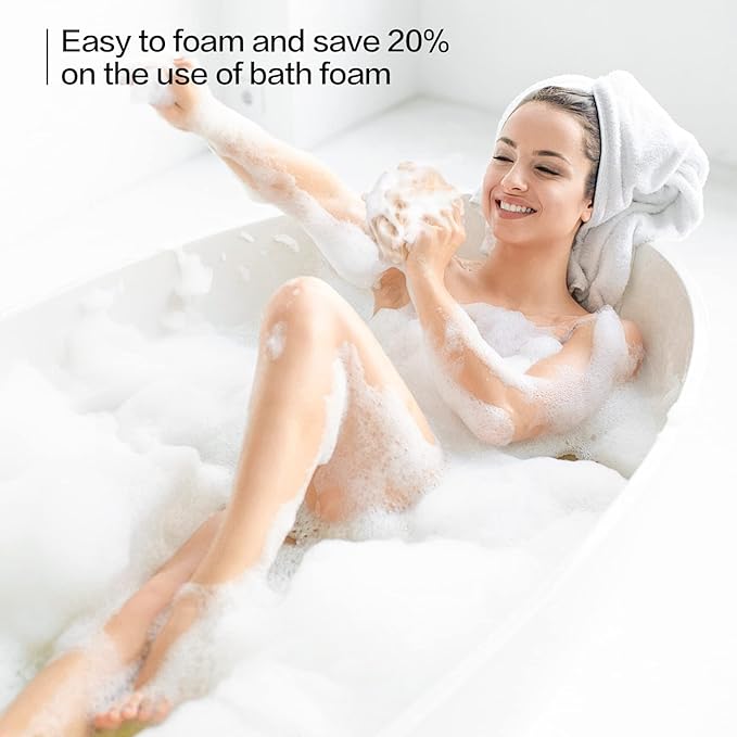 Fishent Bath Loofah Sponge, 3 Pack loofahs Exfoliating Body Scrubber, 60g Soft Mesh Pouf Shower Puffs, Loofa for Women and Men