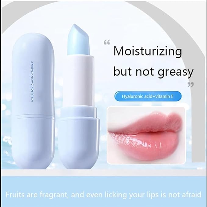 2 Pack Hyaluronic Acid Lip Balm - Refreshing Soothing Eliminate Lip Lines Lip Balm, Hydrates, Softens and Reduces Lip Lines Relieve Dryness Alcohol-Free Nourishes All Lip Skin Types