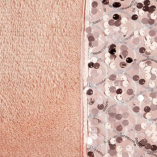 Zahari Home Sinatra Modern Bathroom Rug Classic Luxury Bath Rug Contemporary Decor Pink Bath Mat for Shower Unique Design Stylish Blush Bathroom Rug Bath Shower Tub Decor Bling Blush - Image 2