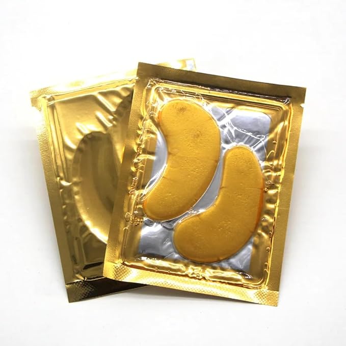 “24K Gold Eye Patches for Radiant, Youthful Eyes – Collagen & Hyaluronic Boost – Reduce Puffiness, Dark Circles & Wrinkles – 12 Pairs”
