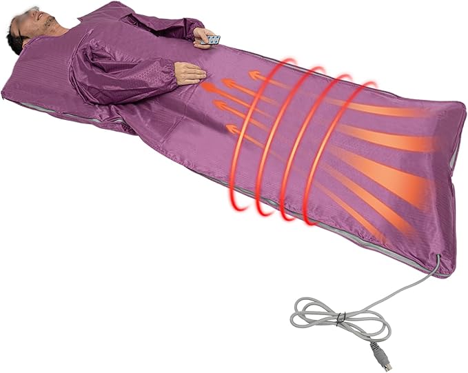 Portable Sauna Blanket Infrared Sauna Blanket with Sleeves and Remote Control