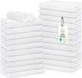 Premium 100% Cotton Hand Towels – Pack of 24, 16x27 Inch – Quick-Dry, Highly Absorbent Salon Towels for Hair Care, Gym, Spa & Bathroom – White