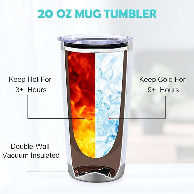 Best Teacher Appreciation Gifts,20 OZ Insulated Tumbler for Women Teacher,Unique Gift Ideas from Students - Funny Socks Thank You Basket Box for New Teachers,Christmas Gifts for Teachers