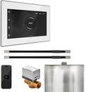 Mr Steam XButler Max Steam Shower Pkg w/iSteamX Control and Linear Steamhead in White Brushed Nickel