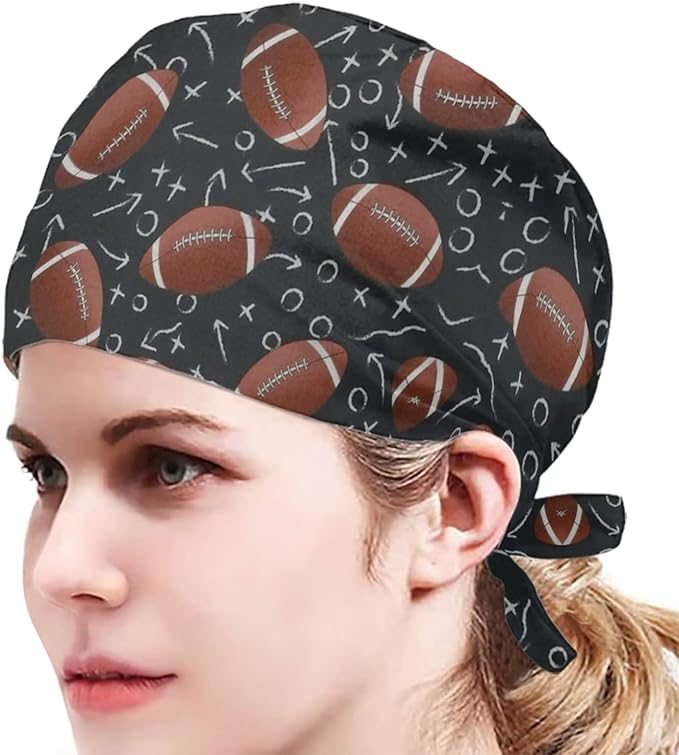 JoyLamoria Novelty Printed Cap with Sweatband Women Men Adjustable Tie Back Hats for Paiting
