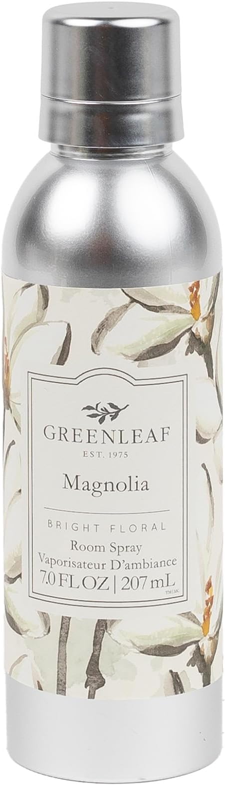 Greenleaf Gifts Magnolia Scented Room Air Freshener Spray | Non-Aerosol 7 oz Spray | Floral Scented Air Freshener for Home | Home Fragrance for Bedroom & Bathroom