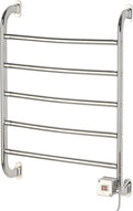 Warmrails Regent Towel Warmer - Wall Mounted Towel Warmer Rack for Drying Towels and Garments - 25.5-Inch Chrome Finish Frame with 5 Bars - Model HSRC