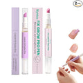 4-in-1 Cuticle Oil Pusher Pen, 2026 New Cuticle Pusher Oil Pen Nail Cuticle Pen Applicator, Cuticles Remover Pens for Dry Damaged Nails, Hangnails, Moisturize Strengthen Brighten (1 Pink+1 Purple)