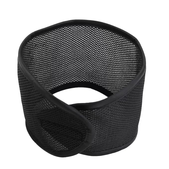2Pcs black and red Mesh Hair Wraps, Thicker Soft Head Wraps for Women, Adjustable Stretchable Wrap Cap for Women Long Short Hair, Non-slip Washable Mesh Hairs for Makeup Washing Sleeping Spa