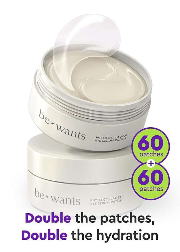 bewants Under Eye Patches for Puffy Eyes, Korean Under Eye Mask with Vegan Collagen and 71.9% Bamboo Water, Patches for Dark Circles and Cooling, 120 pieces | Mothers Day Gift