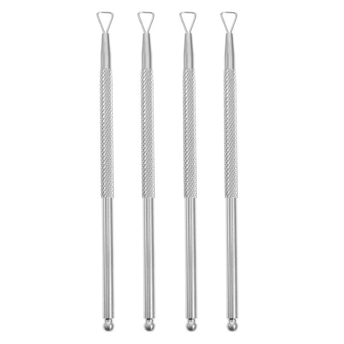 Beavorty 4 Pcs Cuticle Pusher Tool triangle cuticle peeler scraper nail cuticle remover cuticle cutter tool nail gel remover pusher Nail Remover Tool nail art push hands nail polish