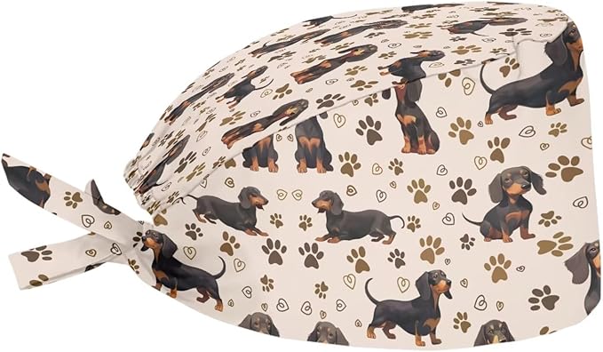JoyLamoria Novelty Printed Cap with Sweatband Women Men Adjustable Tie Back Hats for Paiting