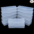 Lokyango Clear Manicure Tool Box, Personal Nail Box Storage Case for Organizing, Plastic Nail Tool Box for Manicure Pedicure Kit (12pcs)