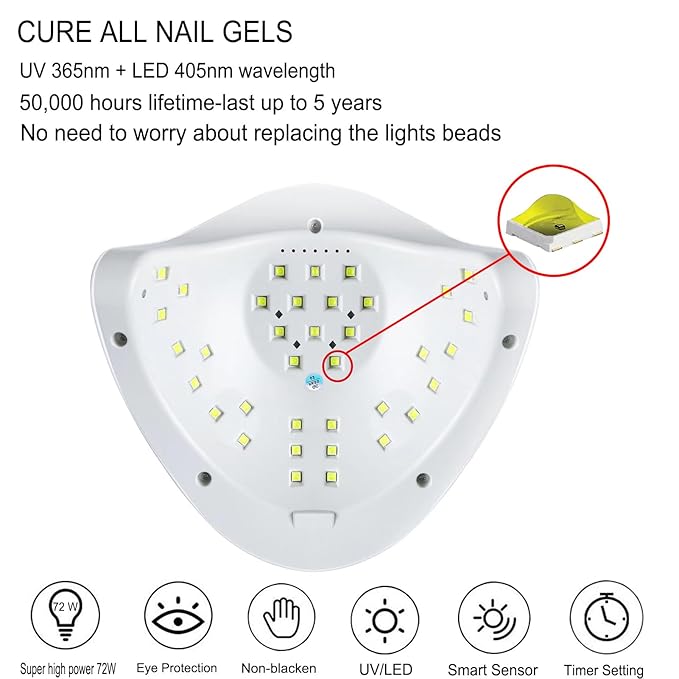 2026 Upgrad 116 PCS Portable Electric Nail Drill with 120W UV LED Nail Lamp Set,Gel Light Drill Kit,Acrylic Nails Gel Polishing Shape Tools Supplies Set,Manicure Pedicure Nail Files DIY