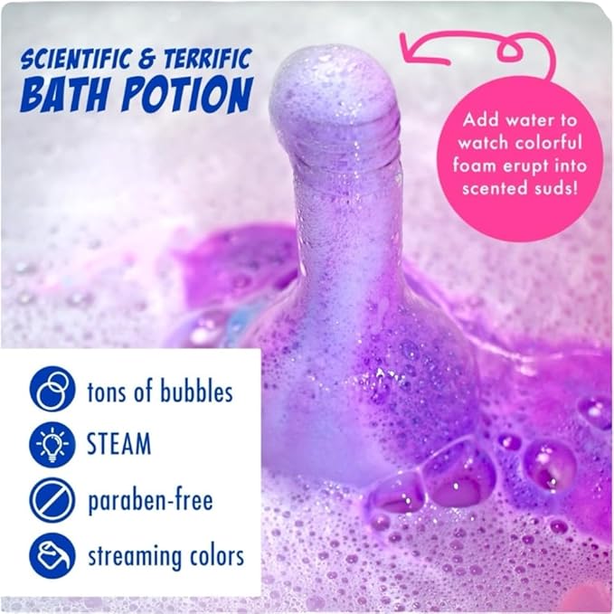 Mr Bubble Sweet Treats Bath Set, Lollipop Fizzer, Gummy Bear Bubble Bath, Bath Potion, Soap Stickers