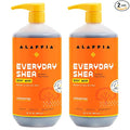 Alaffia Body Wash, EveryDay Shea, Unscented 2-Pack – Gentle Skin Cleanser, Shower Gel for Normal to Very Dry Skin, 32 Oz Ea