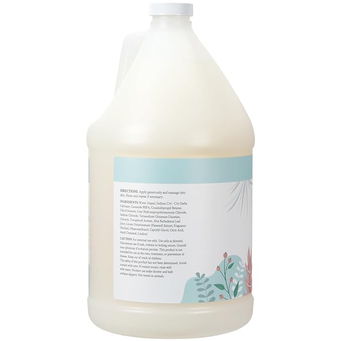 Ginger Lily Farms Botanicals Nourishing Body Wash, 100% Vegan & Cruelty-Free, Cucumber Mint Bliss Scent, 1 Gallon (Pack of 4)