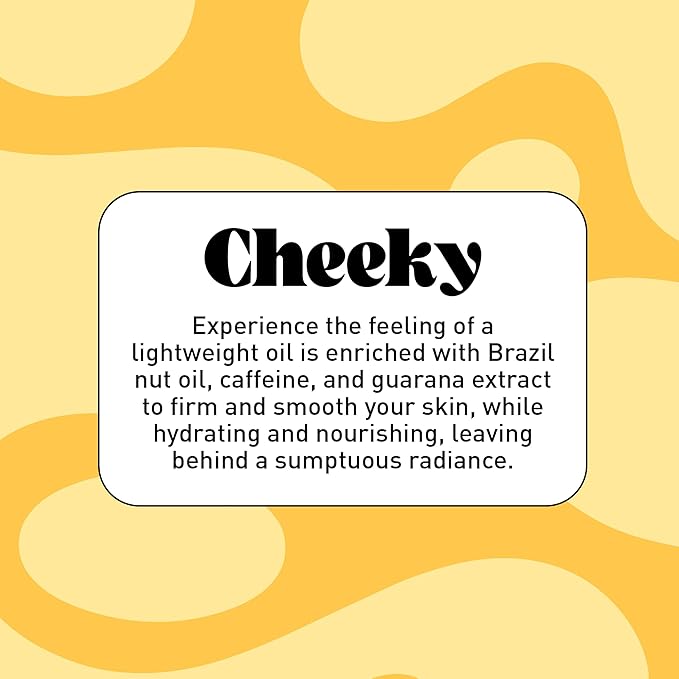 NATURE WELL Cheeky Firming Body Oil, Luxuriously Glowy & Fast-Absorbing Formula Designed to Nourish, Firm, & Visibly Smooth Skin, Scented with Pistachio, Almond, Coconut, & Salted Caramel, 3.4 Oz
