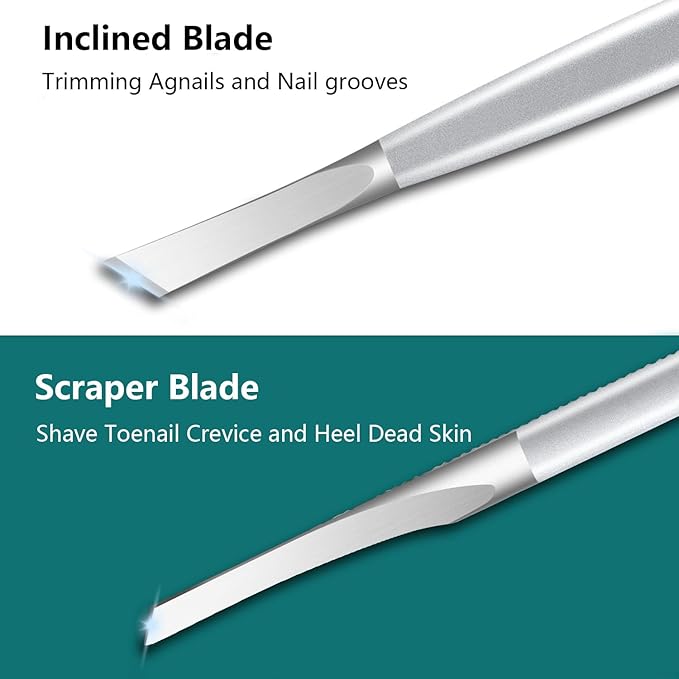 Ingrown Toenail Removal Kit, Pedicure Tools Kit Professional Knife Set Stainless Steel Ingrown Toenail Tool Foot Care Tools Nail Cuticle Remover (6 Pcs Set)