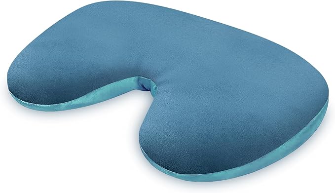 RelaxCoo Microwave Heating Pad, Face Eye Mask Microwavable for Dry Eyes, Migraines, Headache, Sinus Pressure Relief and Relaxation, Warm Compress Eye Pillow Heat Pad, Blue