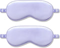 2Pack Silk Sleep Mask,IEKEODI Eye Mask for Sleeping,Elastic Blackout Eye Mask & Blindfold for Full Night's Sleep,Travel and Nap(Purple)