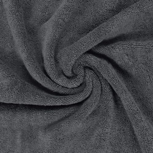 Utopia Towels 8 Piece Majestic Plush Luxury Towel Set, Cotton, Grey - Image 3