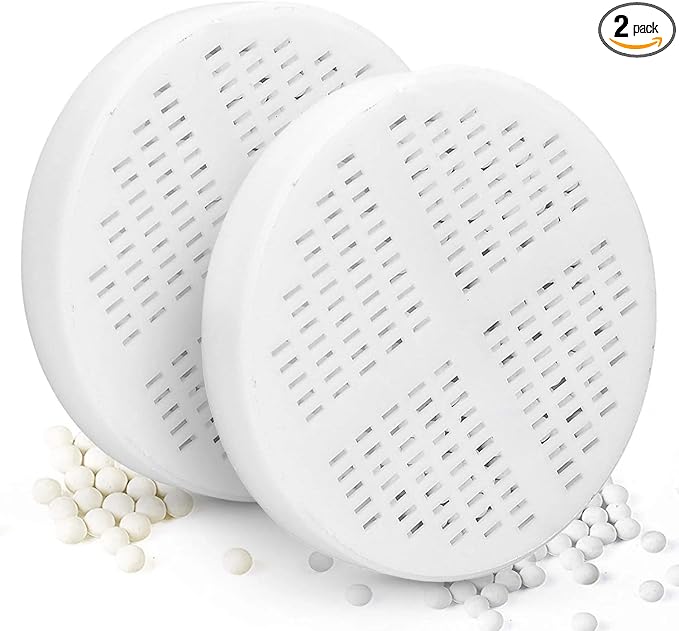 AquaHomeGroup Vitamin C + E + A Shower Filter Cartridge 2-Pack - Reduces Chlorine and Chloramine - Supports Skin, Hair and Nail Health