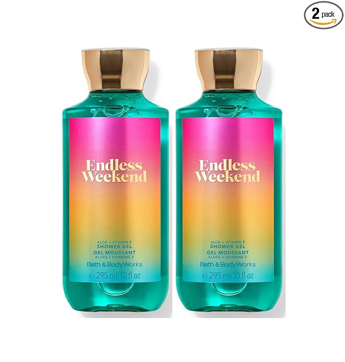 Bath and Body Works Endless Weekend Shower Gel Gift Sets For Women 10 Oz 2 Pack (Endless Weekend)