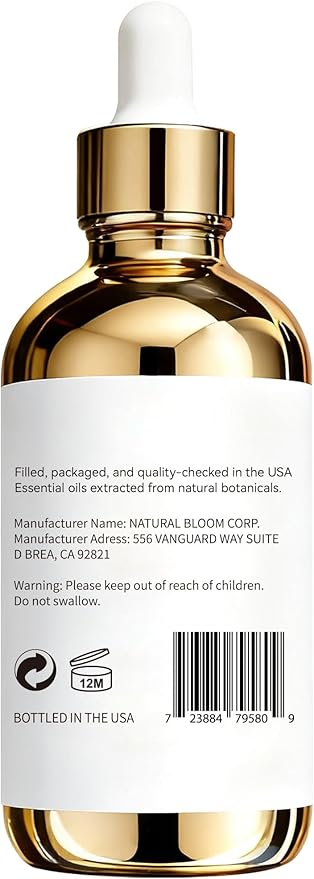 Rose Essential Oil 4 Fl Oz - Made in USA - 100% Pure Essential Oils - Essential Oils for Skin - Brighten the Skin Tone - Diffuser Oil Gifts for Women