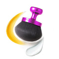 Kabuki Self Tanner Brush – Round Dome Blending Brush for Face & Body, Palm-Grip Applicator for Smooth, Streak-Free Tan | Soft Synthetic Bristles, Washable & Reusable (Purple)