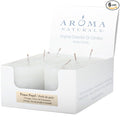 Aroma Naturals Votive Candles with Orange Clove and Cinnamon Essential Oil White Scented, Peace Pearl, 5.5x3.75x2 Inch (Pack of 6)