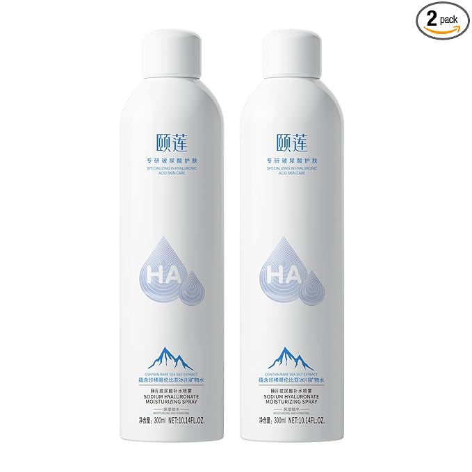 YILIAN Face Mist Natural Facial Spray with HA, Soothing and Calming Sensitive Skin, 10.14 fl. oz. 2 Packs
