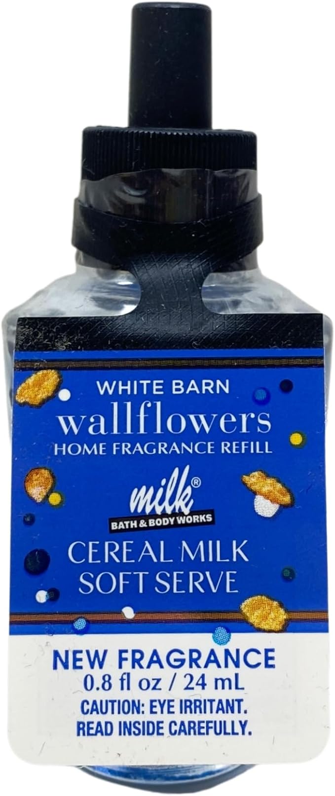 Bath & Body Works Cereal Milk Soft Serve 2 Wallflowers Home Fragrance Refill Bulbs with a Natural Oats Sample Soap