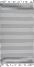 Beach Towel | Cotton Beach Towels, Easy to Carry, Sand Free, Highly Absorbent, Quick Dry, Turkish Towels for Travel Camping Bath Sauna Beach Gym Fitness Pool Yoga SPA by Lahammam, Ephesus, Gray