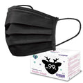 Medtecs Kids Face Mask Disposable - 2 Sizes Option (Child/Youth) 50 PCs - Comfy 3-Ply Breathable Children Masks, The Better Choice - Youth | Black