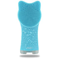VRAIKO MIA Facial Cleansing Brush, Waterproof Rechargeable Face Cleansing Brush, with Soft Silicone and Adjustable Sonic Vibration, for Deep Cleansing Gentle Exfoliating and Massaging (Blue)