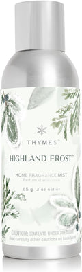 Thymes Home Fragrance Mist – Room Air Fresheners for Home Long Lasting – Air Freshener Spray – Premium Home Fragrance with Crisp Notes of Sage, Eucalyptus, & Cypress Needles (Highland Frost, 3 oz)
