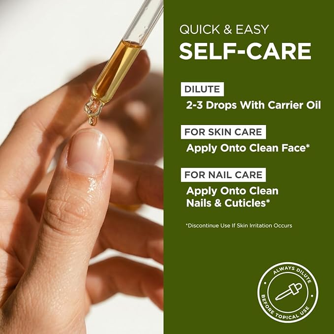 Gya Labs USDA Organic Tea Tree Essential Oil for Skin, Nails - 0.34 Fl Oz - Face, Hair, Diffuser, Aromatherapy, DIY Candle Making Scents