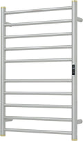 Electric Towel Warmer Rack,Heating Towel Warmer,Timer & Temperature Control,Wall-Mounted Plug-in for Bathroom,Brushed,Stainless Steel,10-Bar(31.5x20.08x4.41in)