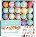 Bath Bombs for Kids with Surprise Inside for Girls Boys Toddlers, 20 Pack Organic Kids Bath Bombs with Puppy Dolls Inside, Kids Safe Handmade Bubble Bath Fizzies, Ideal Birthday Christmas Gift Set