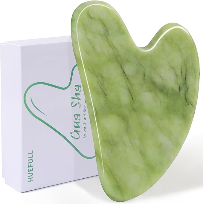 huefull Gua Sha Facial Tool for Face and Body, Gua Sha for Self Care, Guasha Tool Tensions Relief and Reducing Puffiness,Self Care Gifts for Woman/Men, Skin Gifts