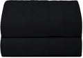Belizzi Home Premium Cotton Oversized 2 Pack Bath Sheet 35x70-100% Pure Cotton - Ideal for Everyday use - Ultra Soft & Highly Absorbent - Machine Washable - Black
