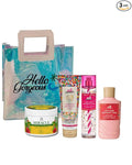 MILK BAR BIRTHDAY CAKE - 3 Piece Bundle - White BarnBath Body/Work -Premium Beauty - Full Size and Hello Gorgeous Gift Bag with MIRACLE HAIR MASK (Packaging May Vary)