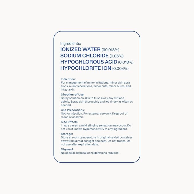 Magic Molecule Hypochlorous Acid Spray for Breakout-Prone Skin, Eczema & Itchy Rashes | Helps 50+ Dermal Issues | For All Skin Types 3.4 oz (Pack of 2) Travel-Friendly