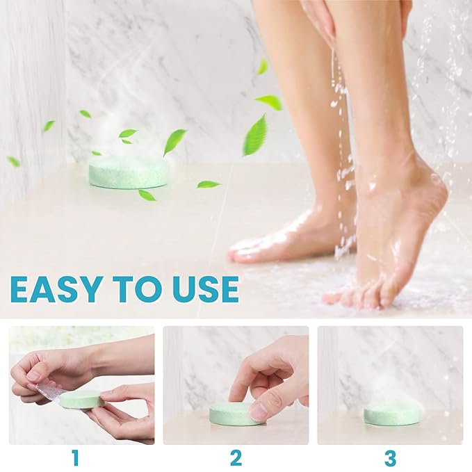 CalmNFiz Shower Steamers 8 Pack Set Shower Bombs Tablets in Box with 8 Fragrances with Shea Butter for Self-Care & Relaxation, Idea for Valentine's Day, Women and Men