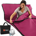 LifePro RejuvaWrap Infrared Sauna Blanket for Detox & Relaxation – Low EMF Carbon Fiber Heating, 9 Temp Levels, 5 Colors – Portable Sauna Blanket Infrared with Waterproof Interior & Carry Bag