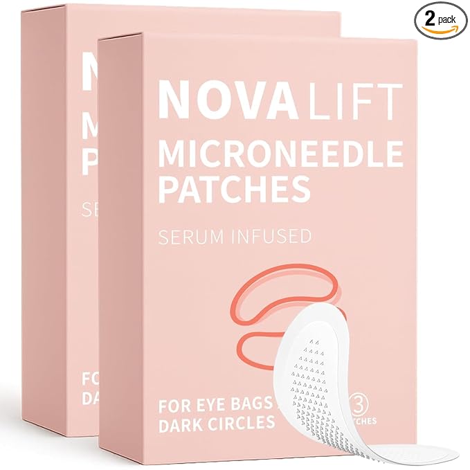 Micro Eye Patches, Under Eye Patches for Puffy Eyes, Dark Circles & Fine Lines, Deeply Hydrating Anti-Wrinkle Patches, Smooth Application Forehead & Smile Line Patches (2)