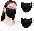 2Pcs UV Face Mask, Sun Masks for Women, Cooling Breathable Face Cover for Outdoors, Washable Reusable